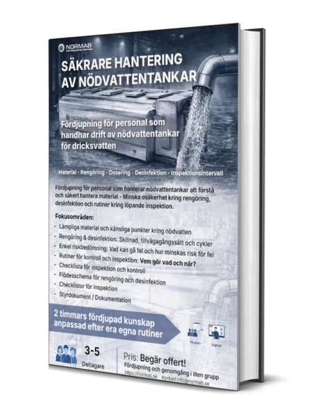 säkrare hantering av nödvattentankar